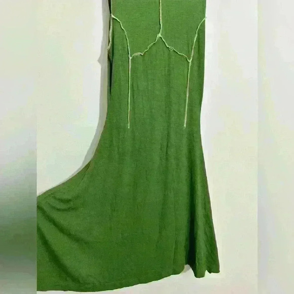 Urban Outfitters Deja Seamed Green Mini Dress Stretchy Size Small  NWOT - Picture 7 of 8
